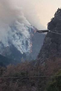 Incendio al Vallone Bourcet