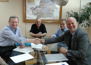 Il vicesindaco Marco Marocco con i rappresentanti dell'Ari