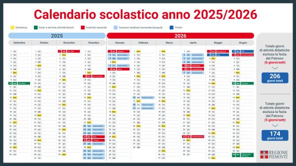 CALENDARIO SCOLASTICO 2025-2026