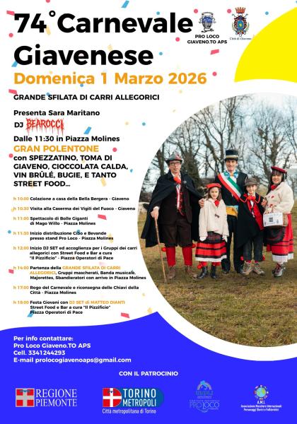 Locandina Carnevale Giaveno
