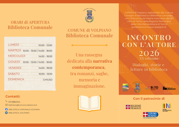 Locandina Incontro con l'autore