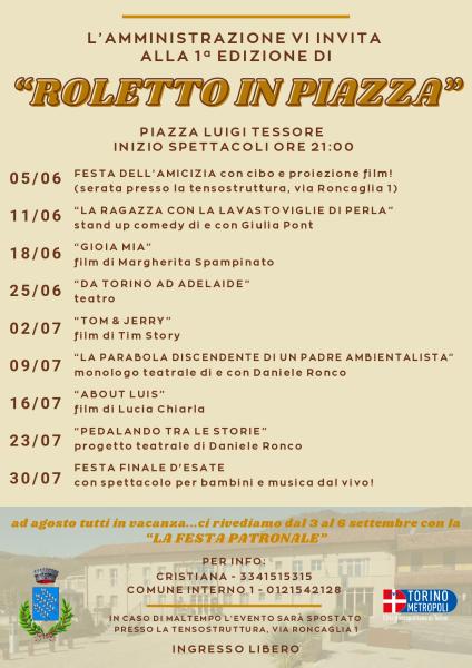 Programma Roletto in Piazza