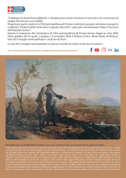 I palazzi delle istituzioni si aprono alla città 2026