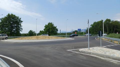 la nuova rotonda a Spineto