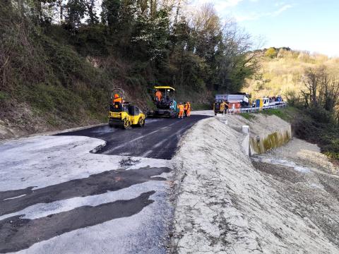 Ripristino Provinciale 104 a Lauriano