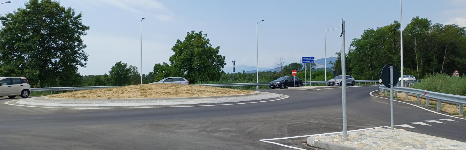 la nuova rotonda a Spineto